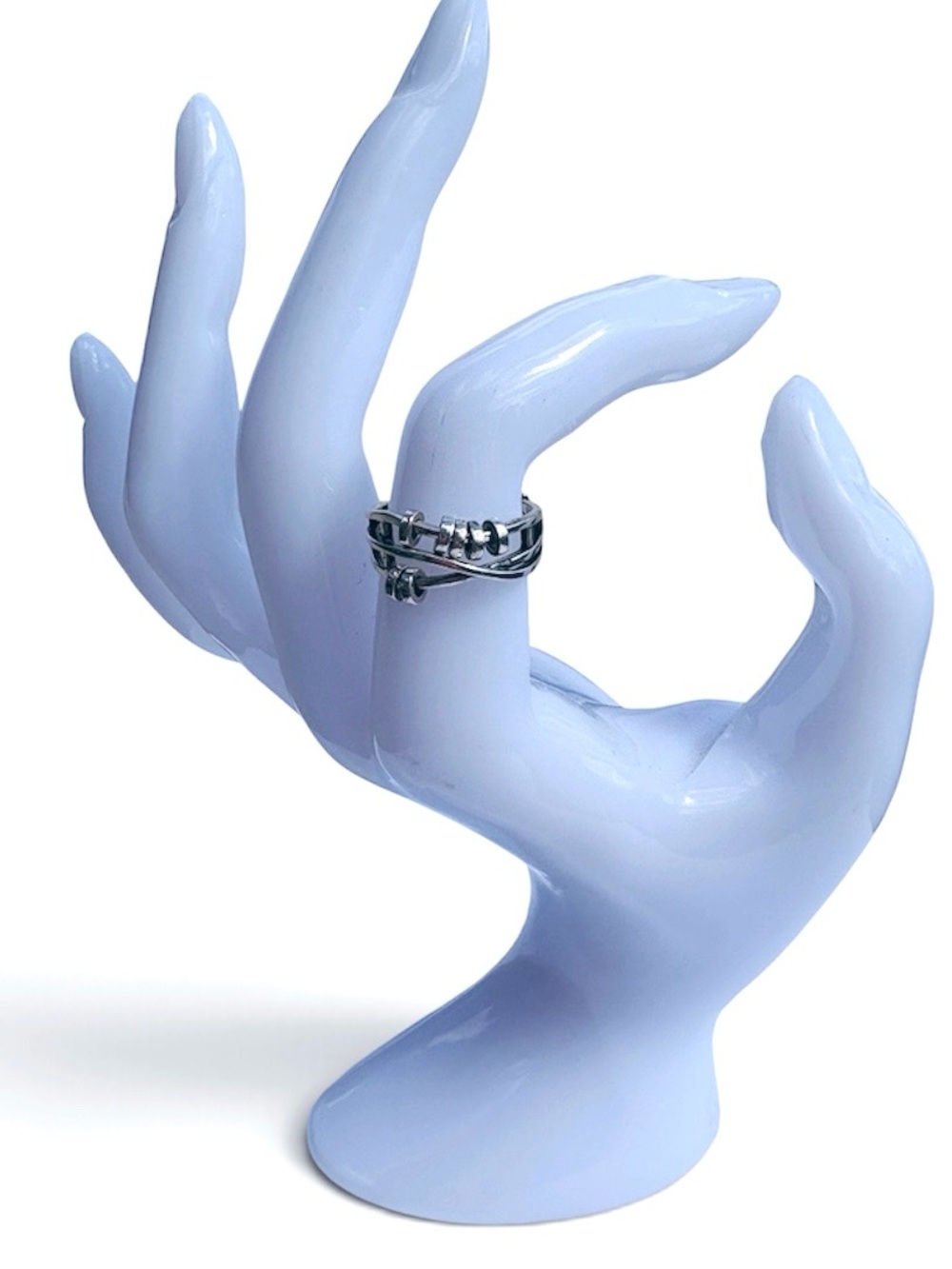 Silver Adjustable Fidget Ring